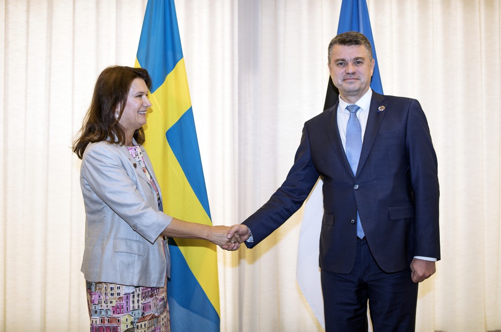 Välisminister Linde ja välisminister Reinsalu (foto: Birgit Püve)