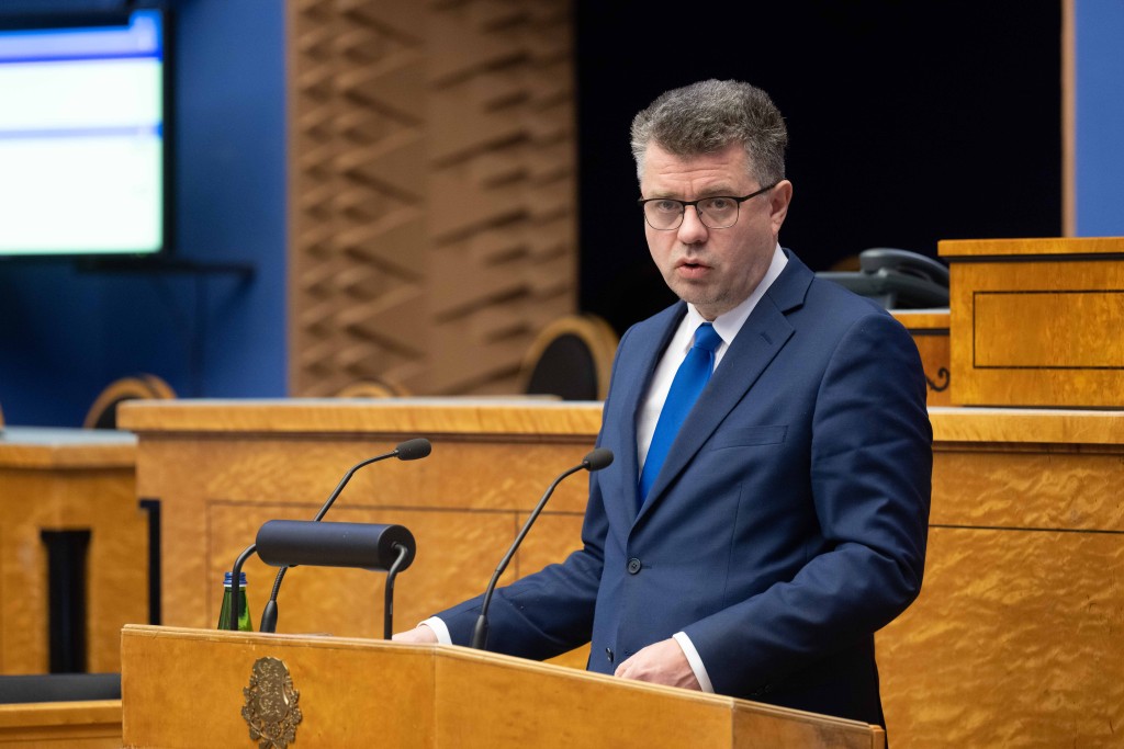 Välisminister Urmas Reinsalu Riigikogus