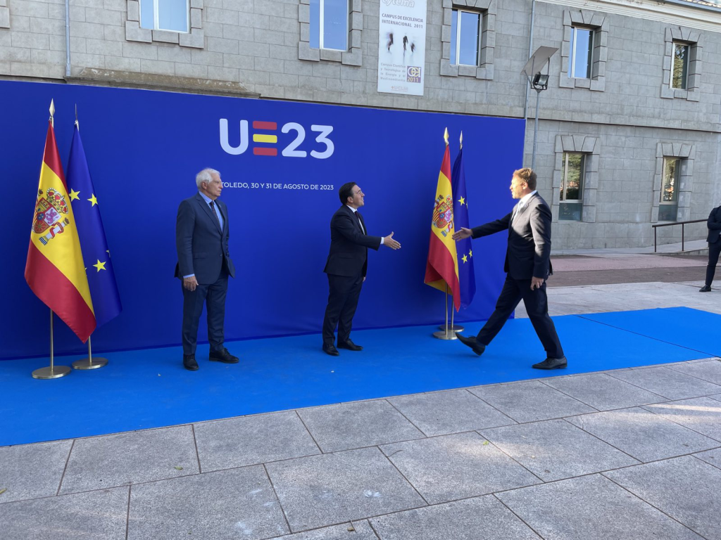 Välisminister Margus Tsahkna ELi välisministrite mitteametlikul kohtumisel Hispaanias Toledos 31.08.2023