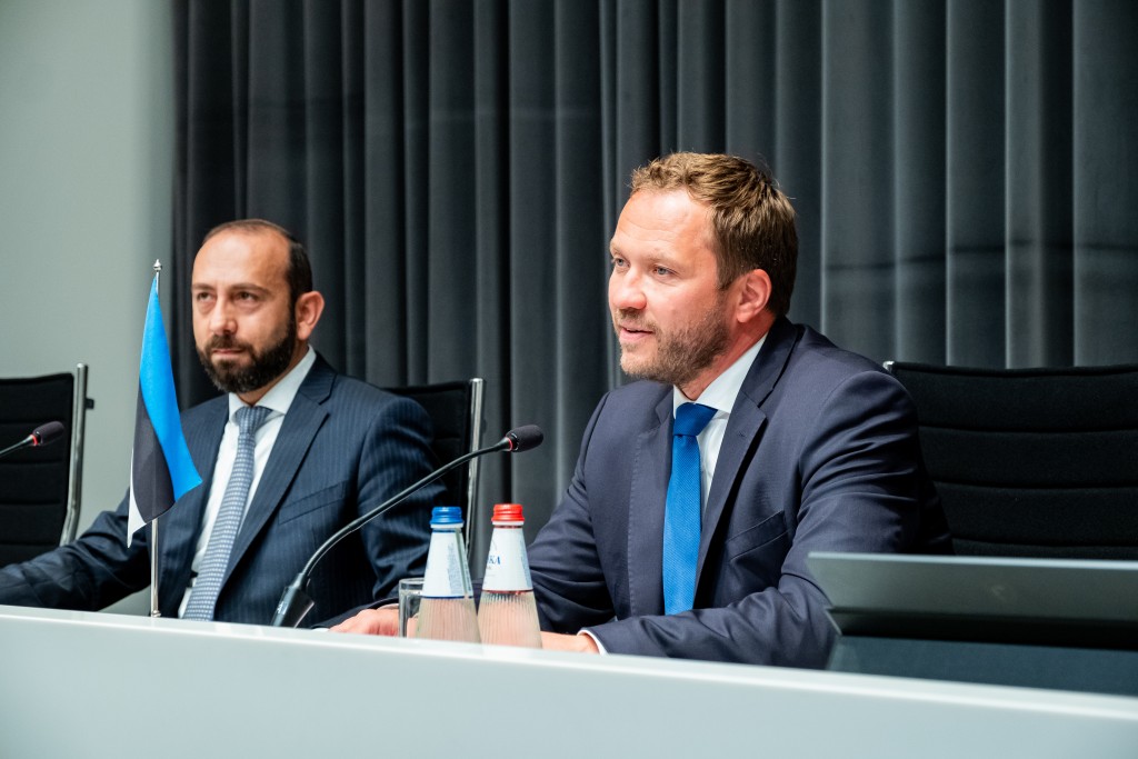 Eesti ja Armeenia välisministri pressikonverents.
