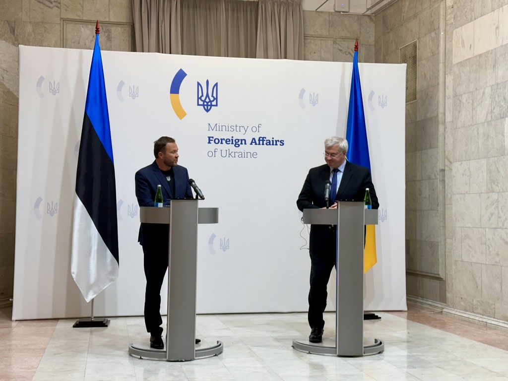Eesti ja Ukraina välisministri pressikonverents Kiievis 14.01.2025