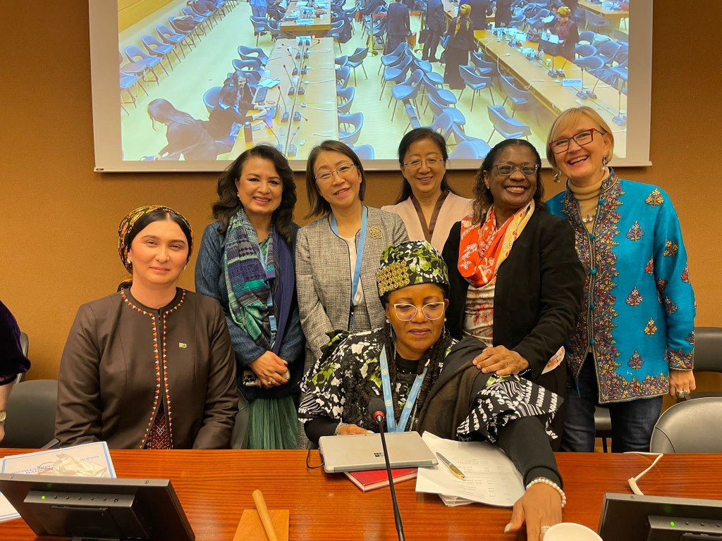 Always after the constructive dialogue the UN CEDAW Committee makes a family photo. This time with the delegation of Turkmenistan