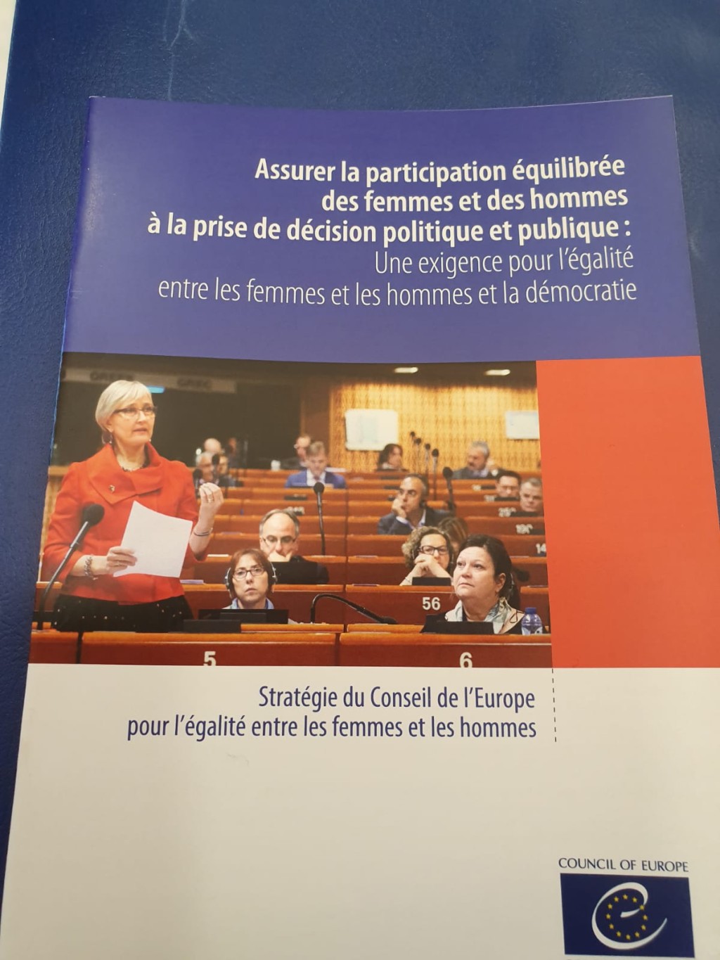 Honoured to be a cover girl of the gender equality strategy of the Council of Europe