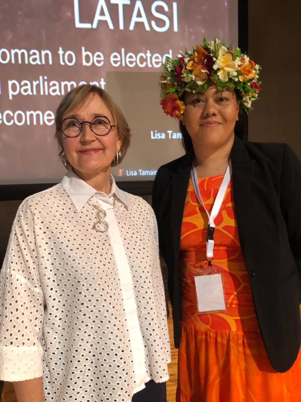 In talanoa women in politics I introduced general recommendation 40 and Hon. Te Hani Rose Brown from Cook Islands shared her experience as a young female politician