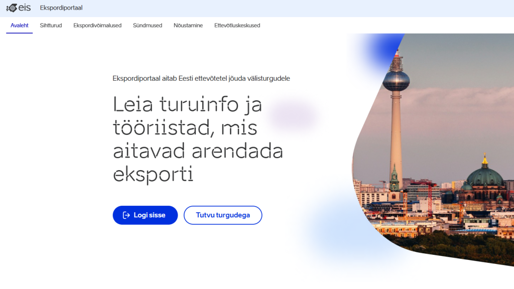 Ekspordiportaal ettevõtjatele.